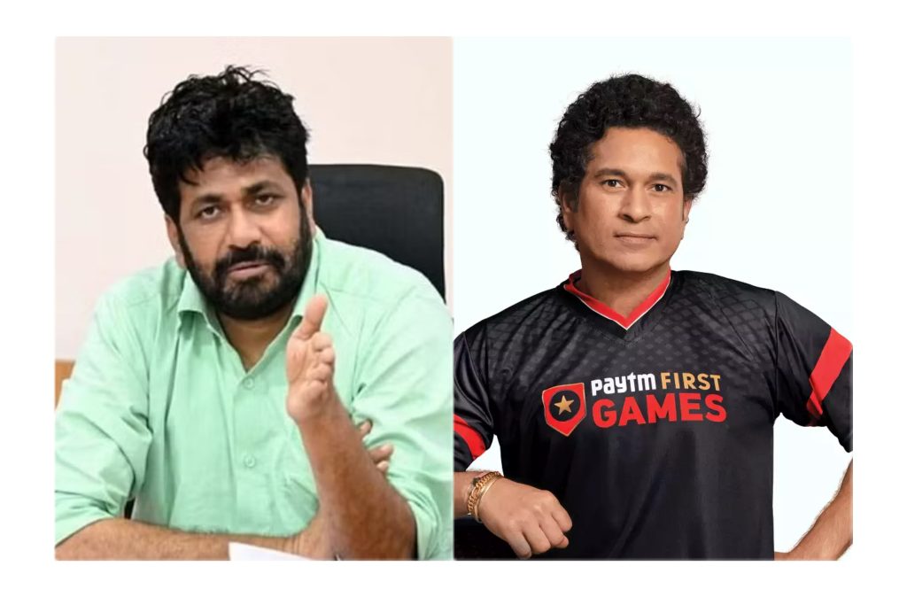 Bachchu Kadu and Sachin Tendulkar