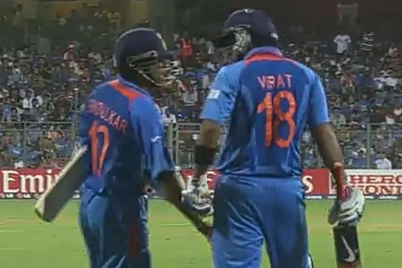 Sachin Tendulkar in Coversation With Virat Kohli