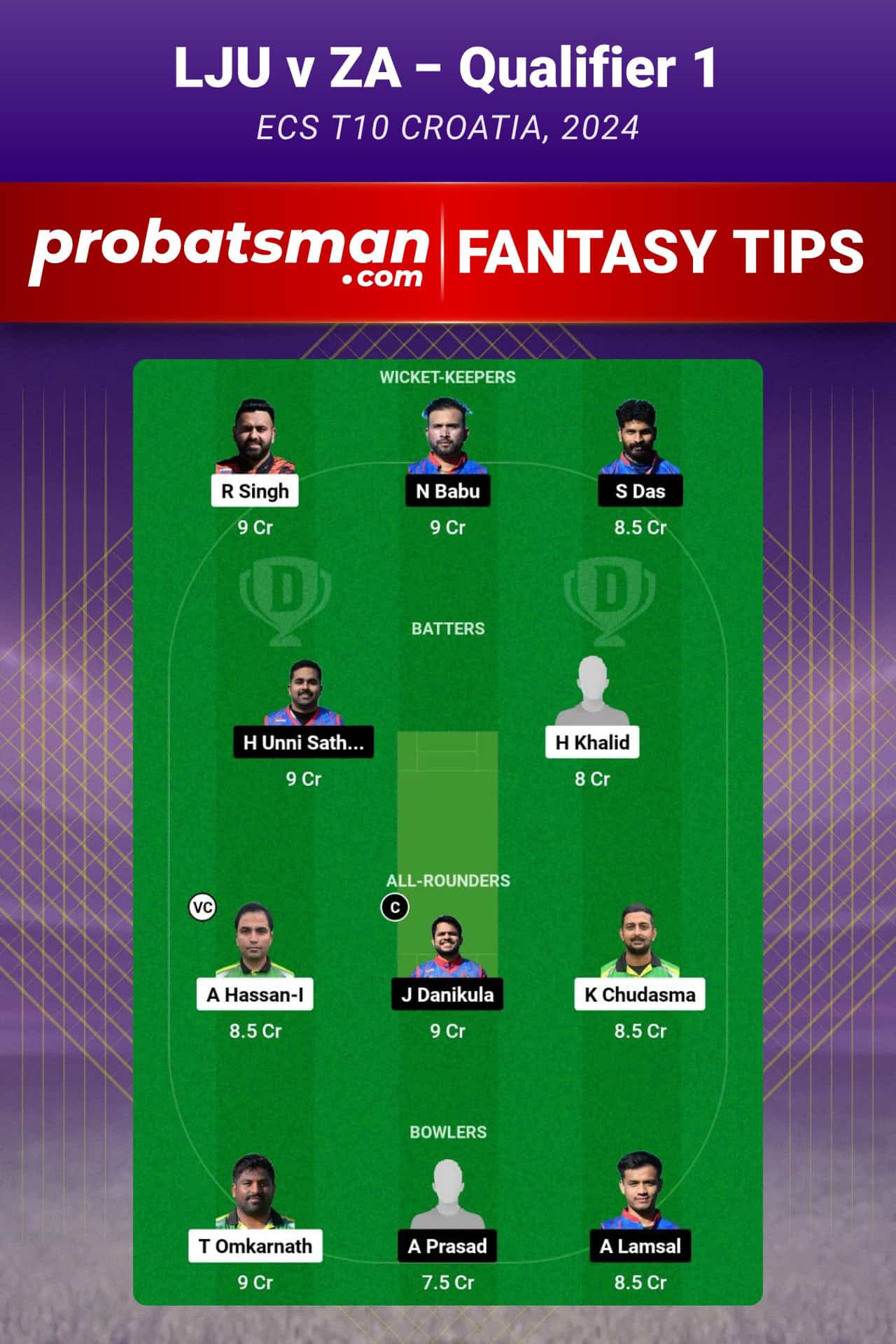 LJU vs ZA Dream11 Prediction, Fantasy Cricket Tips, Playing XI, Pitch ...